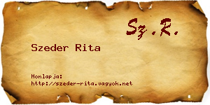 Szeder Rita névjegykártya